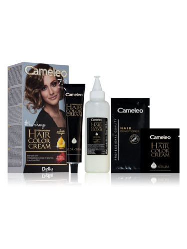 Delia Cosmetics Cameleo Omega перманентната боя за коса цвят 7.3 Hazelnut