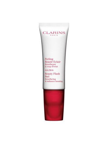 Clarins Beauty Flash Peel пилинг за изглаждане и подхранване кожата на лицето за мигновено озаряване 50 мл.