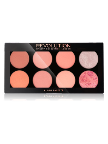 Makeup Revolution Ultra Blush палитра с ружове цвят Hot Spice 13 гр.