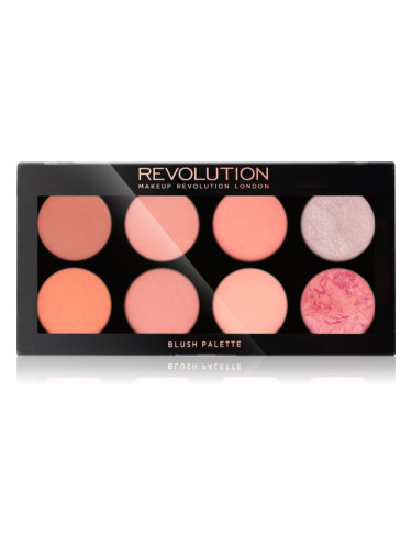 Revolution Ultra Blush палитра с ружове цвят Hot Spice 13 гр.