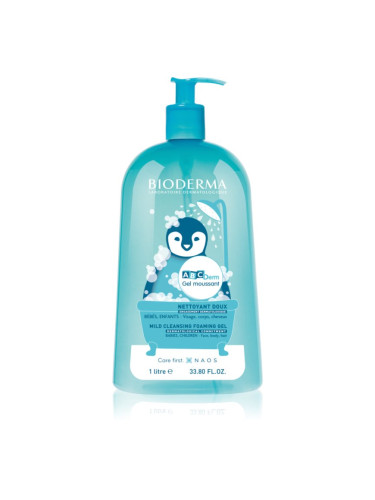 Bioderma ABC Derm Mild Cleansing Foaming Gel душ гел за деца 1000 мл.