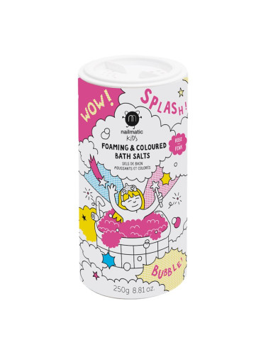 Nailmatic Kids сол за баня големи опаковки Pink 250 гр.