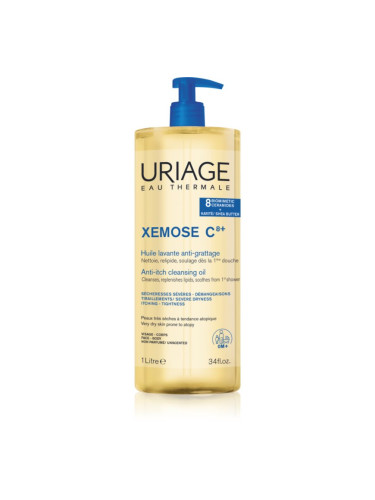 Uriage Xemose C8+ Anti-Itch Cleansing Oil успокояващо почистващо олио за суха и екзематична кожа 1000 мл.