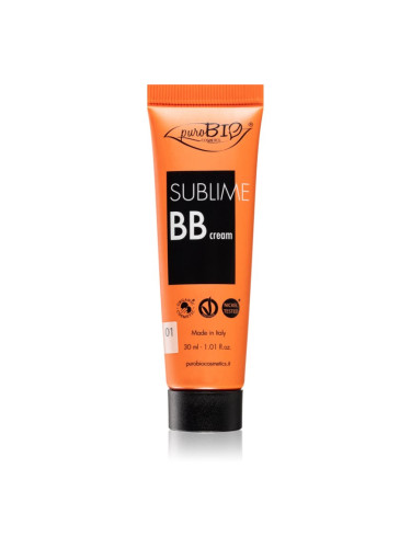 puroBIO Cosmetics Sublime хидратиращ BB крем цвят 01 30 мл.