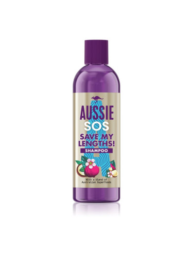 Aussie SOS Save My Lengths! регенериращ шампоан за слаба и увредена коса за жени  290 мл.