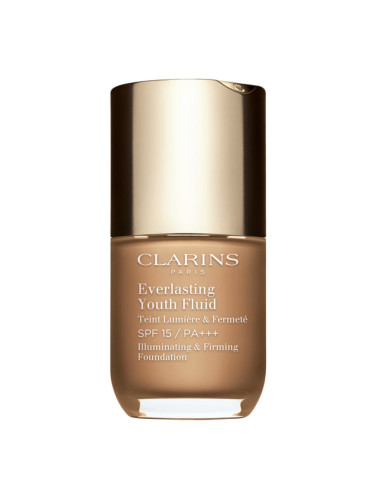 Clarins Everlasting Youth Fluid Foundation озаряващ фон дьо тен SPF 15 цвят 114 Cappuccino 30 мл.