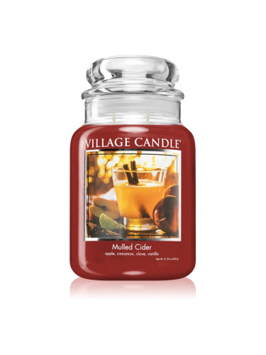 Village Candle Mulled Cider ароматна свещ  (Glass Lid) 602 гр.