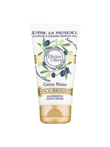 Jeanne en Provence Divine Olive крем за ръце с подхранващ ефект 75 мл.