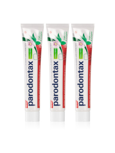 Parodontax Herbal Fresh паста за зъби против кървене на венци 3x75 мл.