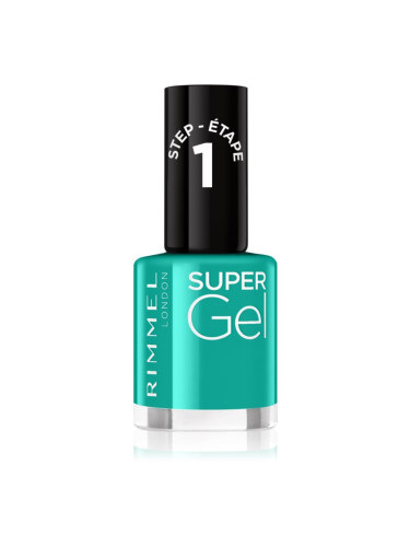 Rimmel Super Gel гел лак за нокти без използване на UV/LED лампа цвят 098 Never Blue With You 12 мл.