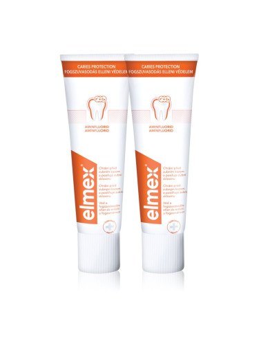 Elmex Caries Protection паста за зъби, защитаваща от зъбен кариес с флуорид 2x75 мл.