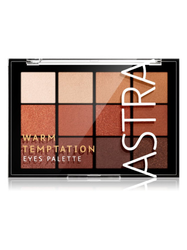 Astra Make-up Palette The Temptation палитра от сенки за очи цвят Warm Temptation 15 гр.