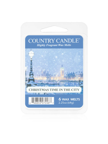 Country Candle Christmas Time In The City восък за арома-лампа 64 гр.
