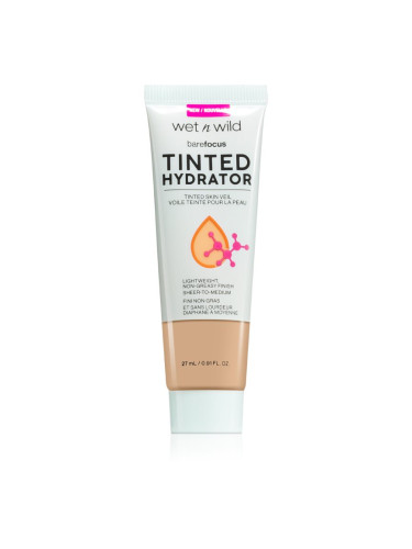Wet n Wild BareFocus Tinted Hydrator тониращ флуид за уеднаквяване на цвета на кожата цвят Medium Tan 27 мл.