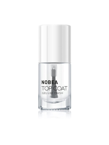 NOBEA Day-to-Day Top Coat топ защитен лак за нокти с гланц 6 мл.