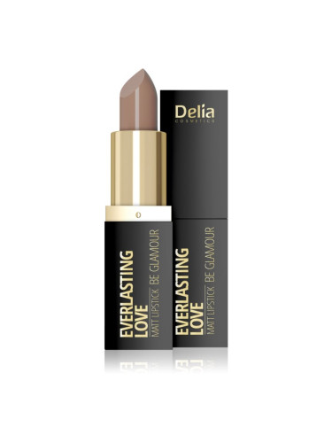 Delia Cosmetics Everlasting Love Be Glamour матиращо червило цвят 301 happy 4 гр.