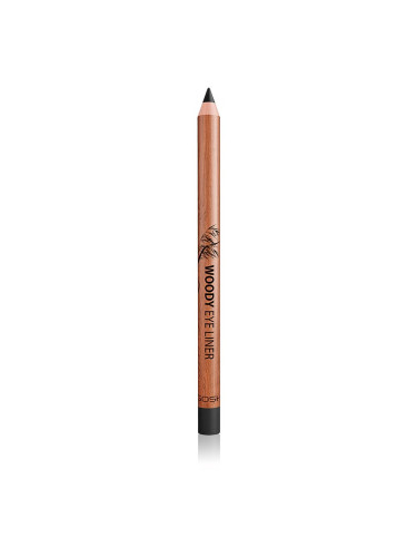 Gosh Woody водоустойчив молив за очи цвят 001 Ebony Black 1.1 гр.