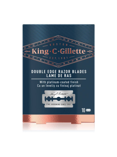 Gillette King C. Double Edge резервни остриета 10 бр.