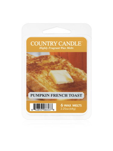 Country Candle Pumpkin French Toast восък за арома-лампа 64 гр.
