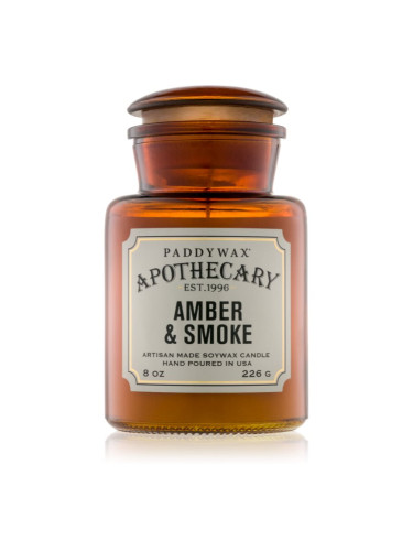 Paddywax Apothecary Amber & Smoke ароматна свещ 226 гр.