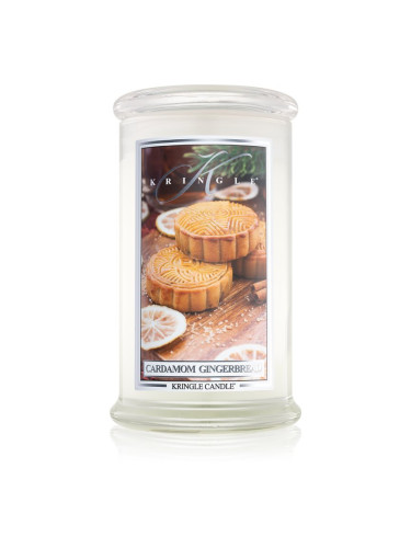 Kringle Candle Cardamom & Gingerbread ароматна свещ 624 гр.