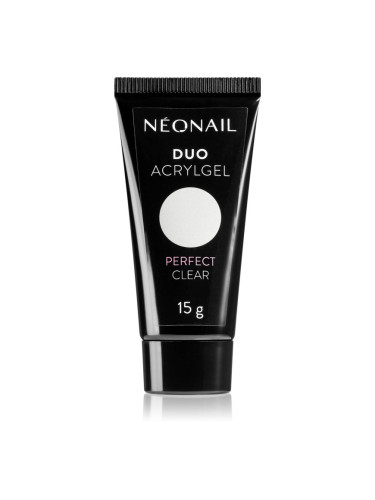 NEONAIL Duo Acrylgel Perfect Clear гел за гел и акрилни нокти цвят Perfect Clear 15 гр.