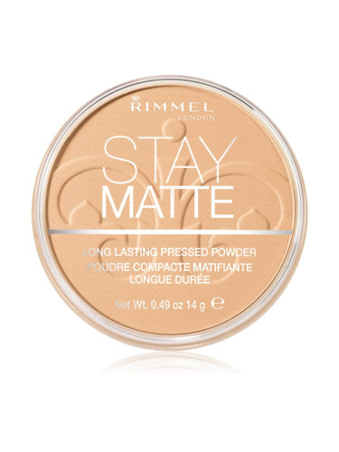 Rimmel Stay Matte пудра цвят 006 Warm Beige 14 гр.