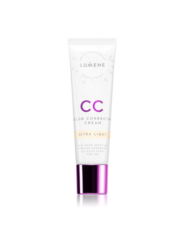 Lumene Color Correcting CC крем за уеднаквяване тена на лицето SPF 20 цвят Ultra Light 30 мл.