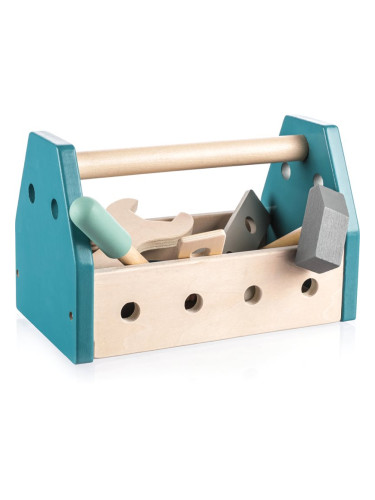 Zopa Wooden Tool Box комплект инструменти Blue 14 бр.