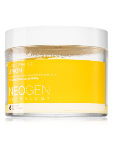 Neogen Dermalogy Bio-Peel+ Gauze Peeling Lemon ексфолиращи тампони за лице за освежаване и изглаждане на кожата 30 бр.