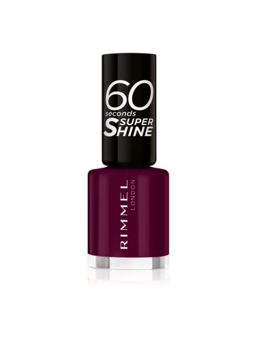 Rimmel 60 Seconds Super Shine лак за нокти цвят 712 Berry Pop 8 мл.