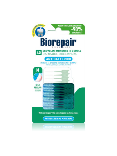 Biorepair Rubber Picks Regular клечки за зъби Green - Regular 40 бр.