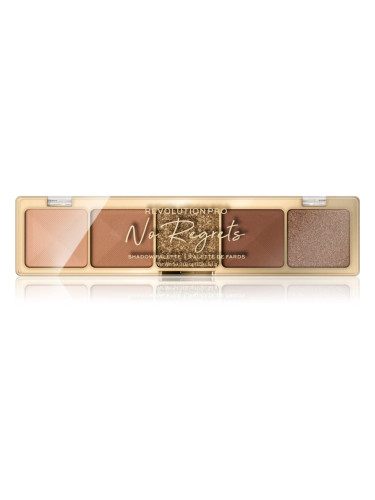 Revolution PRO Glam палитра сенки за очи цвят No Regrets Soft Nude 5,5 гр.