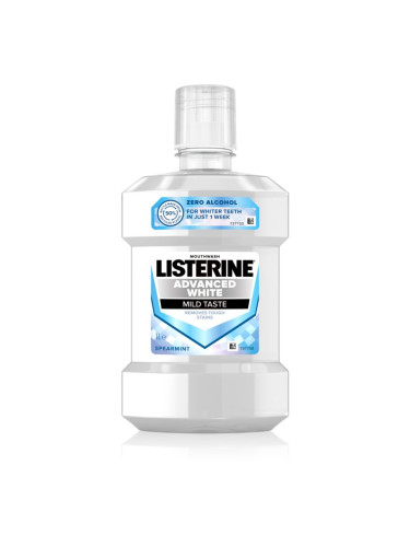 Listerine Advanced White Mild Taste вода за уста с избелващ ефект 1000 мл.