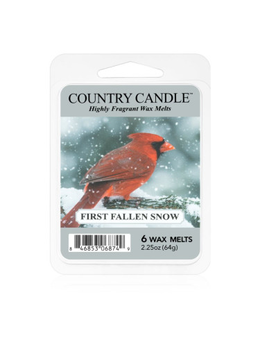 Country Candle First Fallen Snow восък за арома-лампа 64 гр.