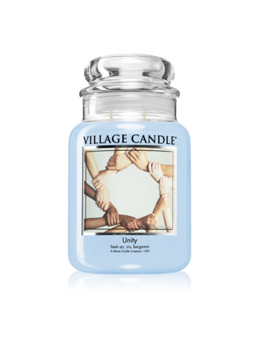 Village Candle Unity ароматна свещ  (Glass Lid) 602 гр.