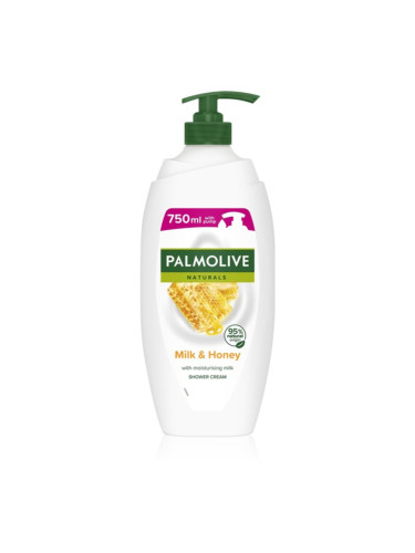 Palmolive Naturals Milk & Honey душ-гел и крем-гел за вана с мляко и мед с дозатор 750 мл.