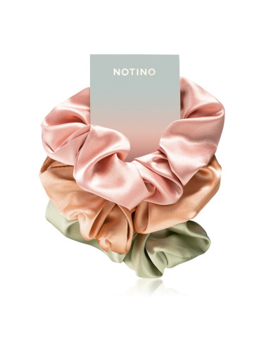 Notino Pastel Collection Hair rings ластици за коса Pink, Orange, Green 3 бр.