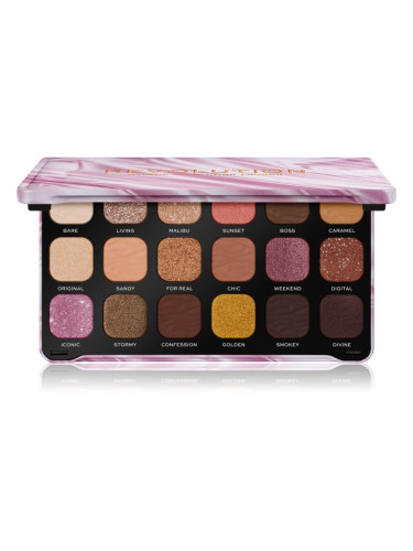 Makeup Revolution Forever Flawless палитра от сенки за очи цвят Nude Silk 18 x 1.1 гр.