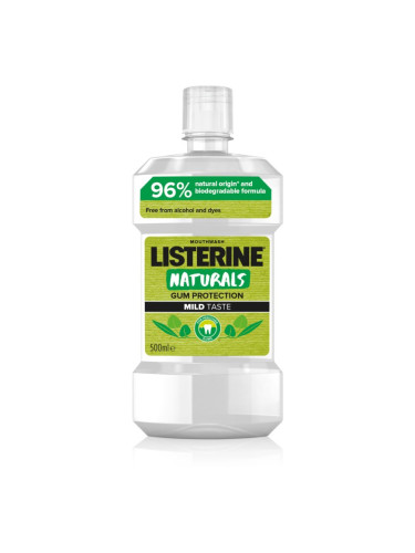 Listerine Naturals Gum Protection вода за уста Mild Mint 500 мл.