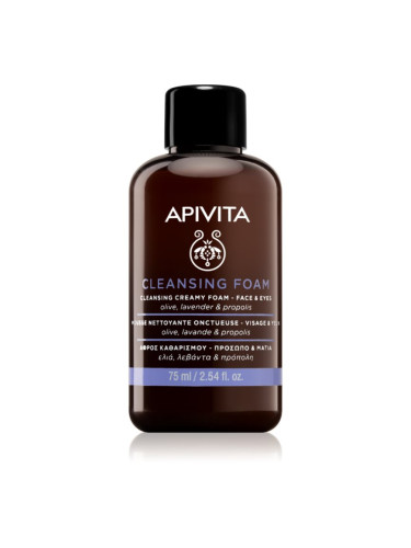 Apivita Cleansing Foam Face & Eyes почистваща пяна-крем за лице и очи 75 мл.