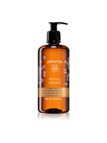 Apivita Royal Honey Creamy Shower Gel хидратиращ душ гел с есенциални масла 500 мл.