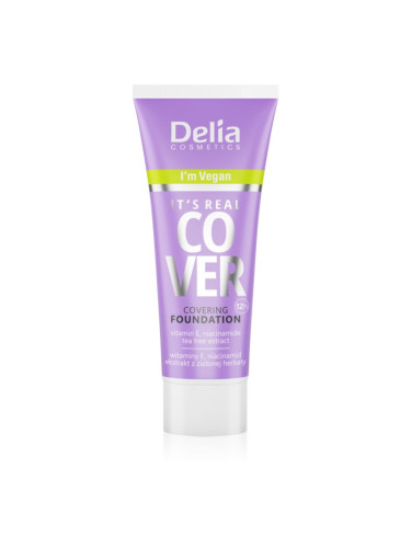 Delia Cosmetics It's Real Cover фон дьо тен цвят 202 beige 30 мл.