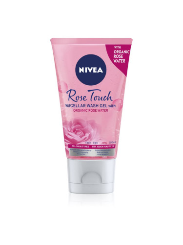 Nivea Rose Touch почистващ мицеларен гел 150 мл.