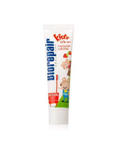 Biorepair Kids 0-6 паста за зъби за деца за възстановяване на зъбния емайл Strawberry 50 мл.