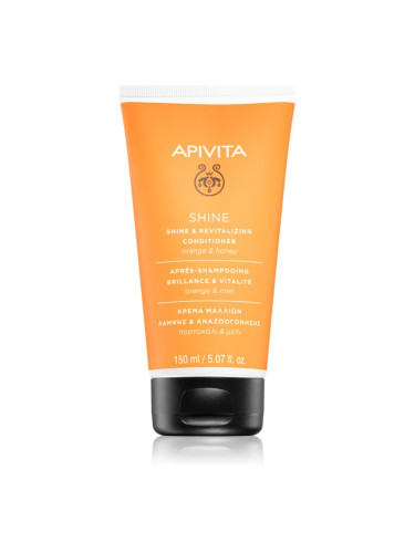 Apivita Shine Revitalizing Conditioner съживяващ балсам за озаряване на коса без блясък 150 мл.