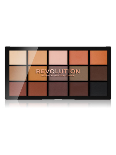 Makeup Revolution Reloaded палитра от сенки за очи цвят Basic Mattes 15x1,1 гр.