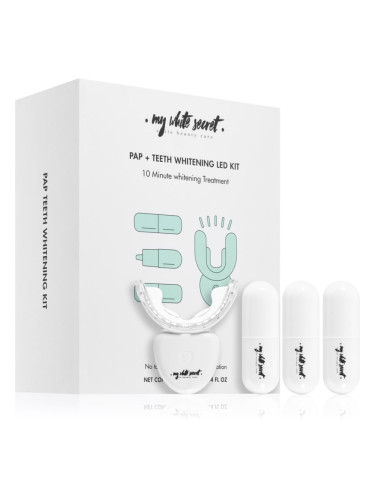 My White Secret PAP+ Teeth Whitening LED Kit комплект за избелване на зъби