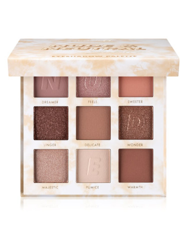 Barry M Nude & Neutral палитра сенки за очи цвят Light/Medium 9x1.2 гр.