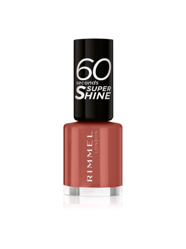 Rimmel 60 Seconds Super Shine лак за нокти цвят 707 Tan-A-Cotta 8 мл.